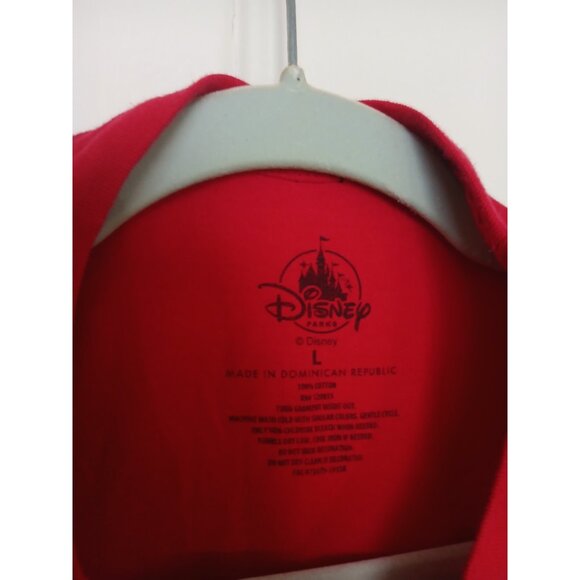 Disney Expedition Everest Mountain Rescue T-Shirt Mens L Red Cotton Short Sleeve - Picture 9 of 11